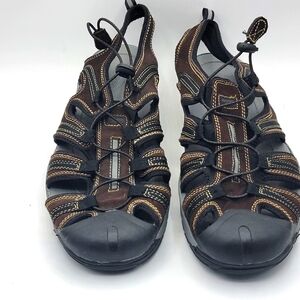 Men's NORTHSIDE Outdoor Sandals - Black and Brown‎ Size  11. #1410